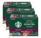 Starbucks K-Cup dark roast coffee pods with Sumatra flavor for Keurig brewers, 6 boxes totaling 60 100% Arabica coffee pods
