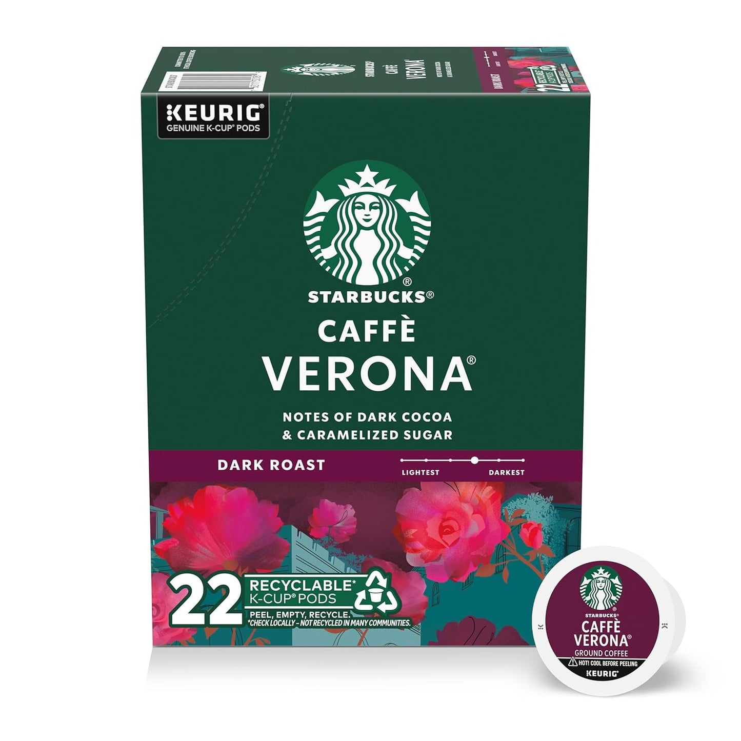 Starbucks K-Cup coffee pods, dark roast Sumatra flavor, 60 pods in 6 boxes for Keurig brewers, 100% Arabica, by BACKUPMYFILESNOW.COM®