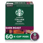 Starbucks K-Cup coffee pods, dark roast Sumatra for Keurig brewers, 6 boxes, 60 100% Arabica coffee pods, single pack