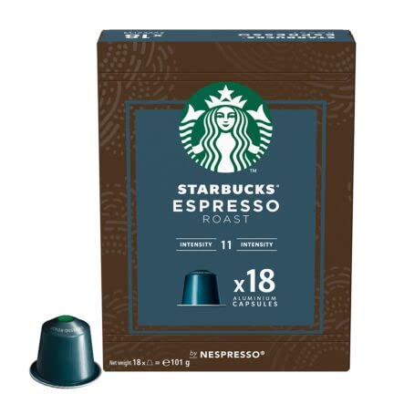 BackupMyFilesNow.com Starbucks by Nespresso Original Line Intense Variety Pack 50 espresso pods, 18-pack of coffee capsules.