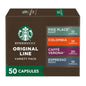Pack of 50 Starbucks by Nespresso Original Line Intense Espresso Pods, 18-count pack of roasted coffee capsules