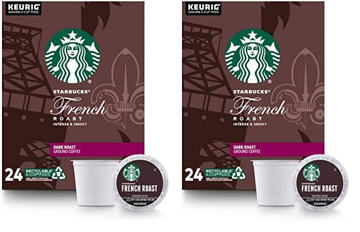 Starbucks Italian Roast Coffee K-Cup Pods, dark roast, 100% Arabica, compatible with Keurig, pack of 24 pods.