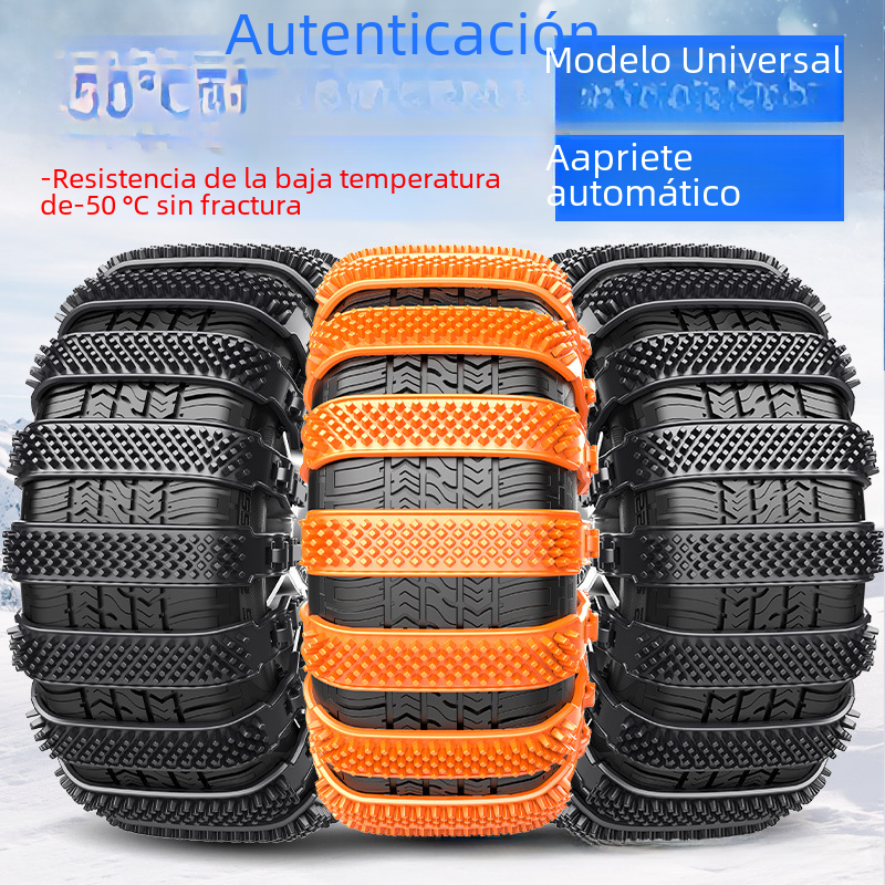 Thick black anti-skid tire chains for improved traction on snow and ice, designed for vehicle tires by BackupMyFilesNow.com
