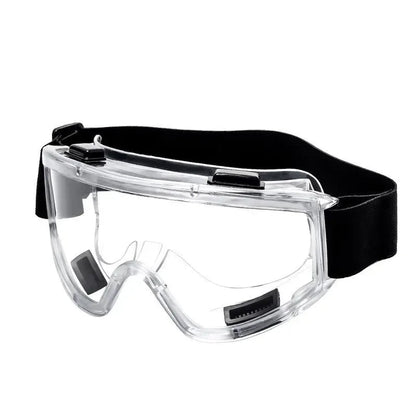 BackupMyFilesNow® safety glasses, splash-proof and dust-proof goggles, adjustable clear eyewear for cycling, skiing, and sports.