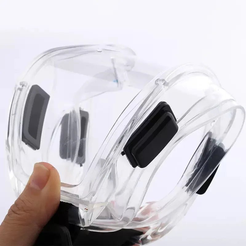 BackupMyFileSNOW® safety glasses, splash-proof, dust-proof clear goggles with adjustable strap for cycling, skiing, and sports.
