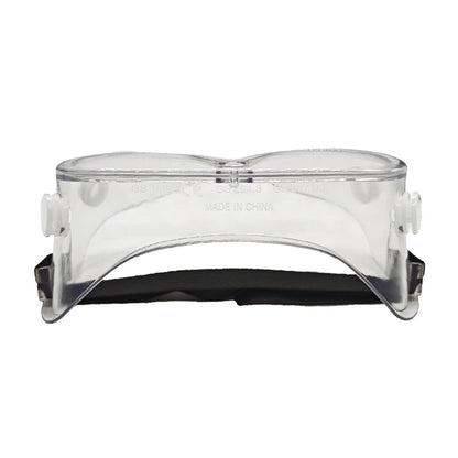SAFETREE lab goggles by BACKUPMYFILESNOW.COM® with anti-splash, dust-proof safety glasses for eye protection in lab work environments.