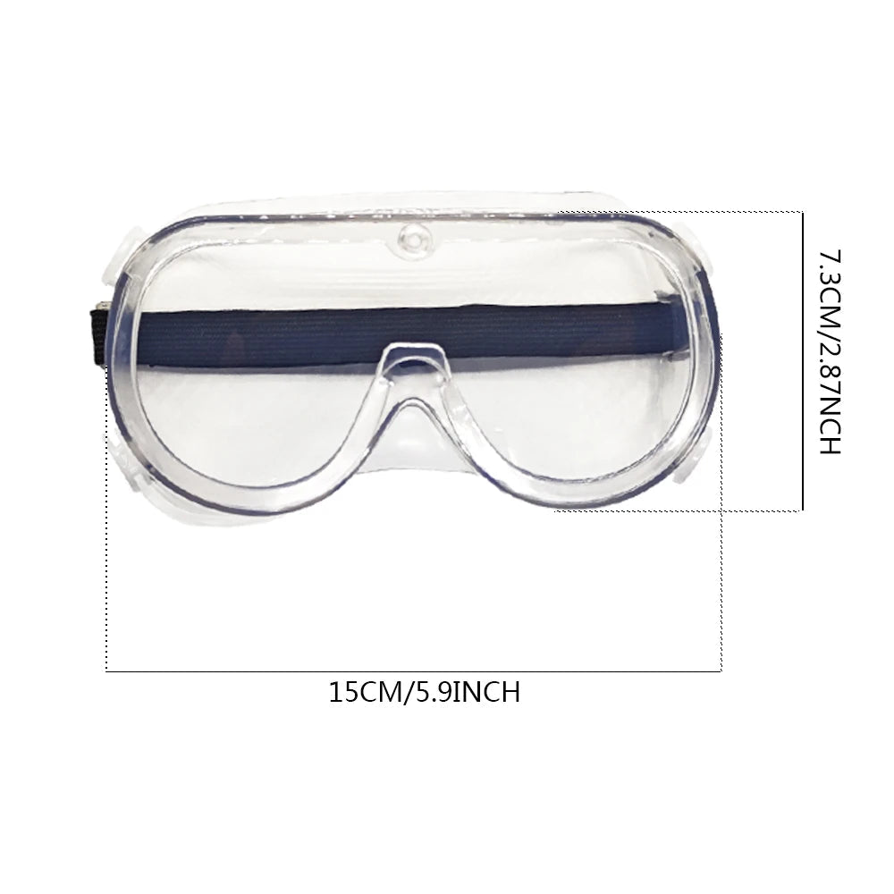 SAFETREE Lab Goggle by BACKUPMYFILESNOW.COM® with anti-splash, dust-proof safety glasses for work eye protection.