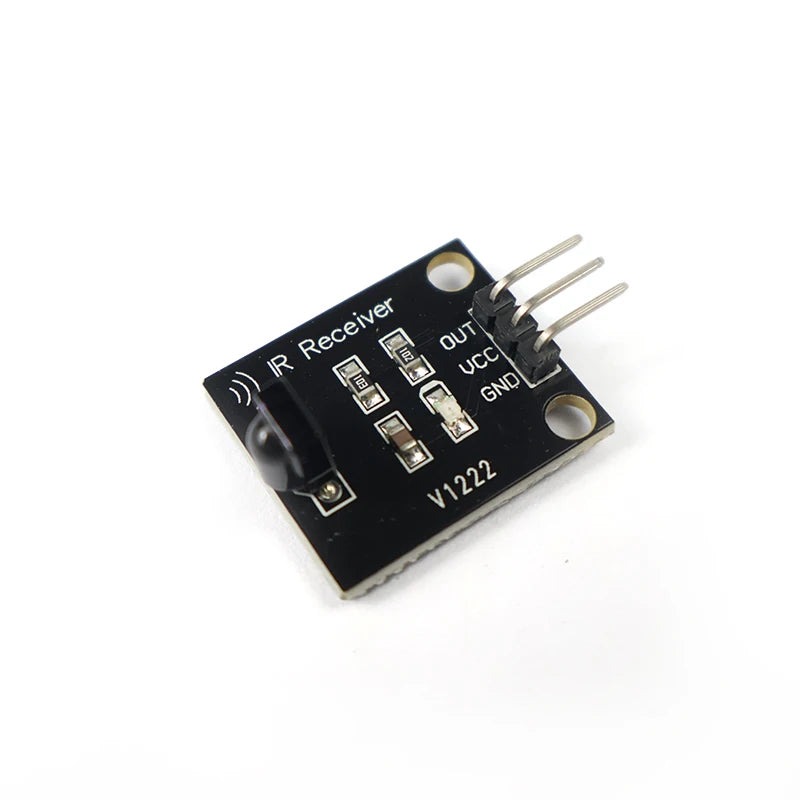 Infrared transmitter and receiver kit for Arduino, 38KHz, 10m range, for remote control, smart home, and RC car DIY electronics projects