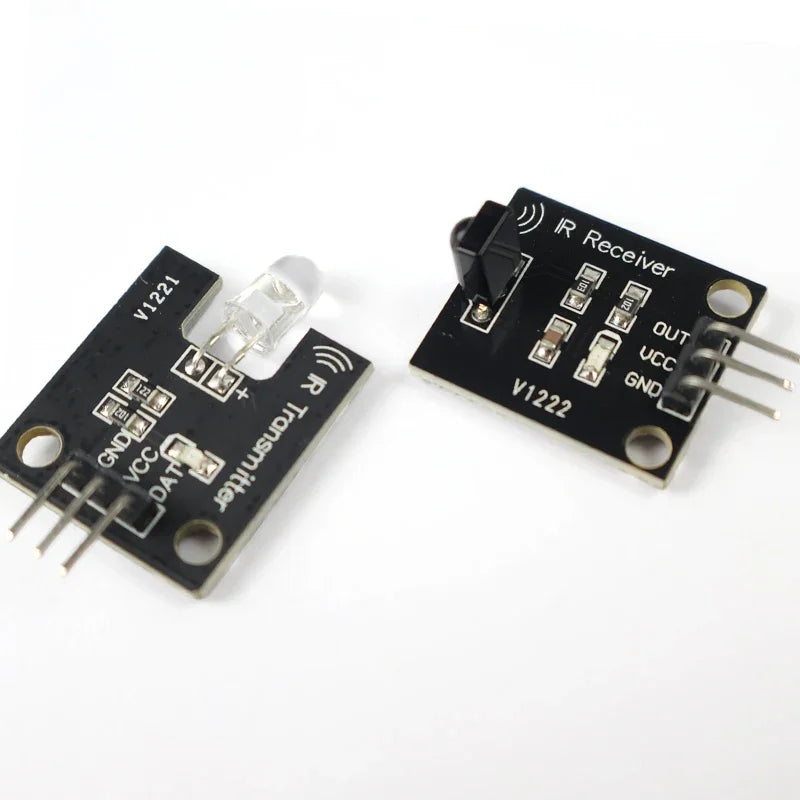 IR Infrared Transmitter Receiver Kit for Arduino, 38KHz, 10M range, for remote control, smart home, RC car, DIY electronics projects