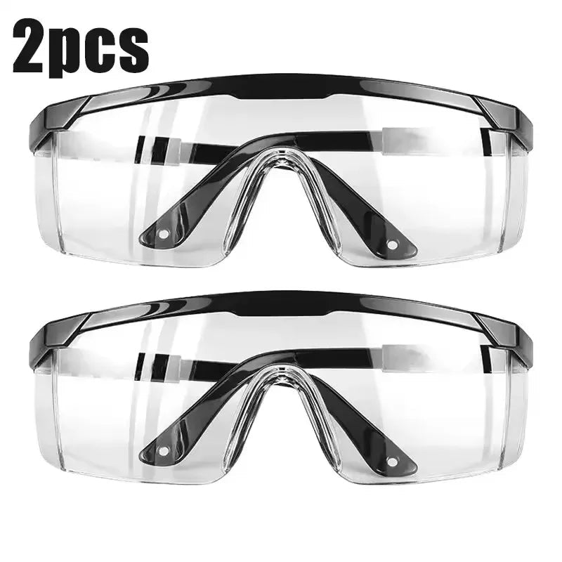 BACKUPMYFILESNOW.COM® anti-splash safety glasses with protective lenses, industrial wind dust-proof design, suitable for lab and cycling use.