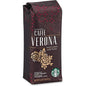 Starbucks Whole Bean Coffee Dark Roast Espresso Roast 100% Arabica in 18 oz bag, showing coffee beans and packaging.