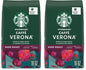 Starbucks Whole Bean Dark Roast Coffee, Espresso Roast, 100% Arabica, 18 oz bag of Sumatra coffee beans.