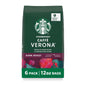 Starbucks Whole Bean Dark Roast Espresso Coffee, 100% Arabica, 18 oz bag showing the coffee beans and packaging.