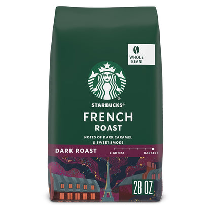 Starbucks Whole Bean Dark Roast Espresso Coffee, 100% Arabica beans in an 18 oz bag, from BackupMyFilesNow.com.