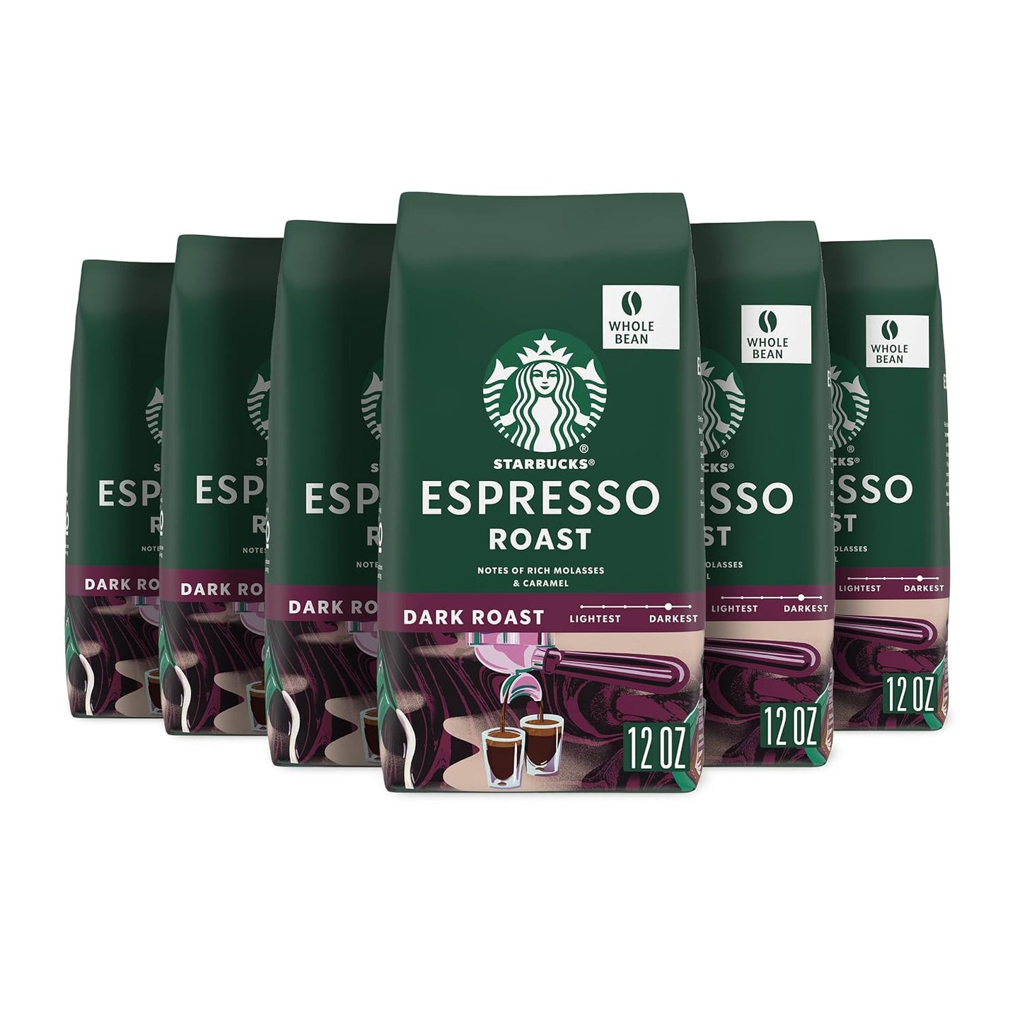 Starbucks Dark Roast Espresso Whole Bean Coffee, 100% Arabica, 18 oz bag, premium Sumatra flavor from BACKUPMYFILESNOW.COM®