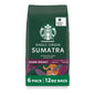 Starbucks Whole Bean Dark Roast Espresso Coffee, 100% Arabica, 18 oz bag with Sumatra flavor in a resealable package