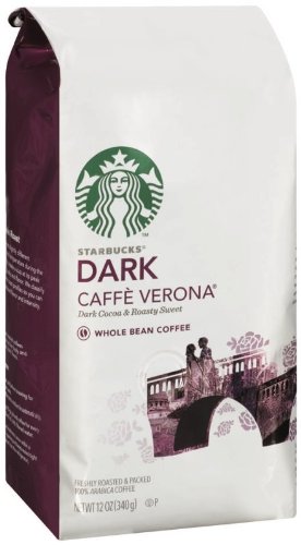 Starbucks Whole Bean Dark Roast Espresso Coffee, 100% Arabica, 18 oz bag, Sumatra flavor, premium coffee beans