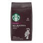 Six 18 oz bags of Starbucks Dark Roast Coffee, Sumatra Arabica ground coffee in packaging by BACKUPMYFILESNOW.COM®