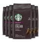 Six 18 oz bags of Starbucks Dark Roast Sumatra Ground Coffee, 100% Arabica, in a retail packaging display