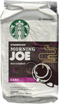 Six 18 oz bags of Starbucks Dark Roast Ground Coffee, Sumatra 100% Arabica, displayed in individual packaging.