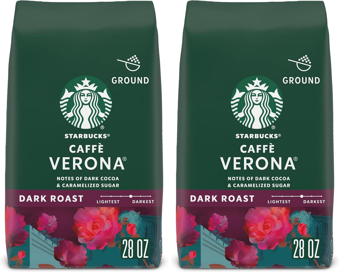 Six 28 oz packs of Starbucks Ground Coffee French Roast, dark roast for hot or iced coffee, from BACKUPMYFILESNOW.COM®