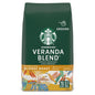 Six 28 oz packages of Starbucks Blonde Roast Ground Coffee, Veranda Blend, ideal for hot or iced coffee.