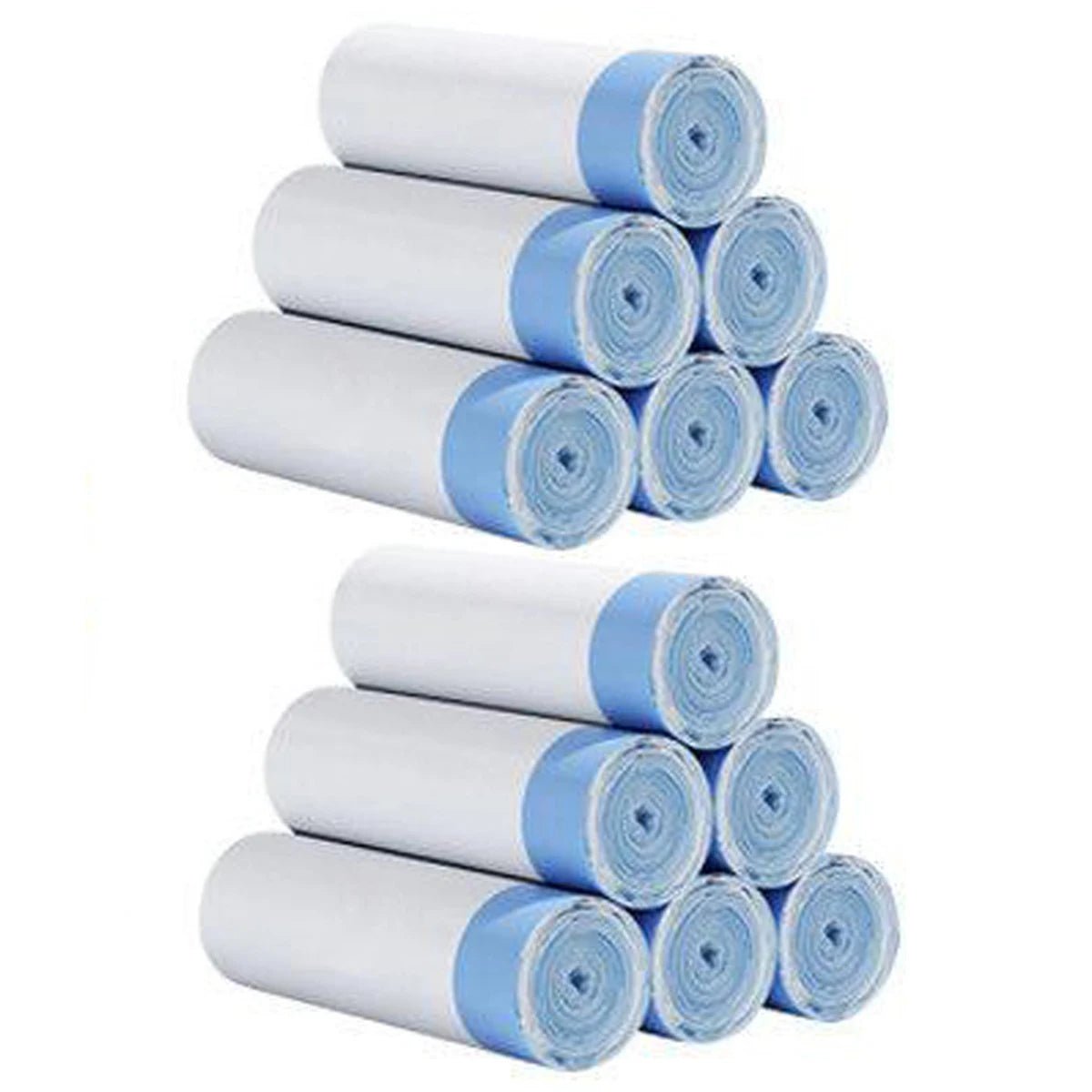 15-pack thick trash bags with drawstrings, suitable for home, kitchen, restaurant, and garbage sorting, by BACKUPMYFILESNOW.COM®.