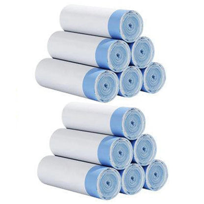 15-pack thick trash bags with drawstrings, suitable for home, kitchen, restaurant, and garbage sorting, by BACKUPMYFILESNOW.COM®.