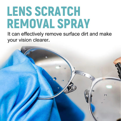 BackupMyFilesNow® professional lens cleaner spray in 100ml for glasses, providing anti-scratch protection and dust removal.