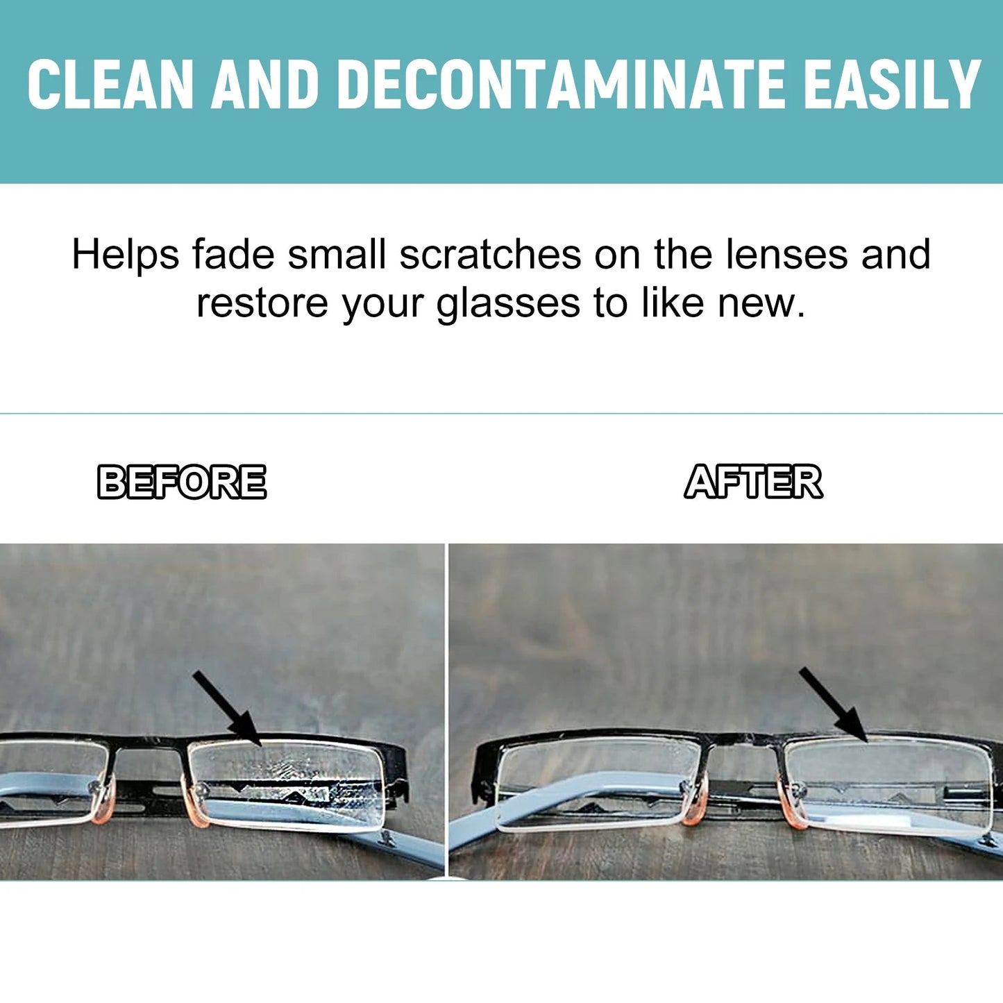 Professional lens cleaner spray for glasses, offers anti-scratch protection and dust removal, 100ml bottle by BACKUPMYFILESNOW.COM®.
