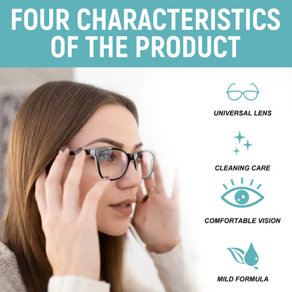 Professional lens cleaner spray by BACKUPMYFILESNOW.COM for glasses, featuring anti-scratch protection and dust removal in a 100ml bottle.