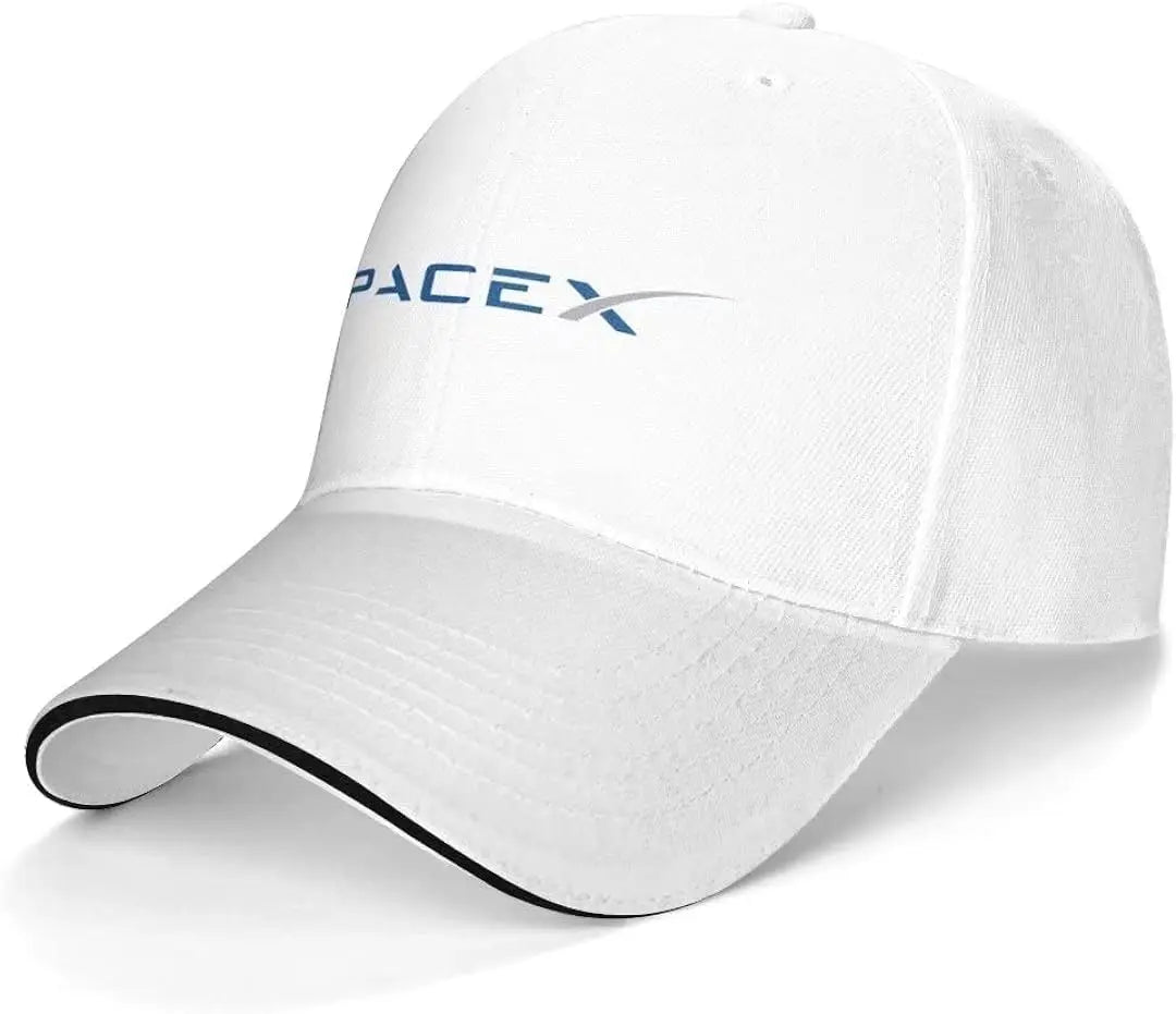 SpaceX baseball cap with adjustable strap, unisex dad hat featuring Space fans design, suitable for men and women.