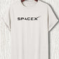 Men's summer casual oversized T-shirt with SpaceX letter pattern, round neck, short sleeves, in a relaxed fit, by BACKUPMYFILESNOW.COM®.