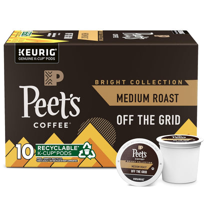 Pack of 32 Peet's Coffee Big Bang medium roast single serve coffee pods, 100% Arabica coffee, for compatible coffee makers.