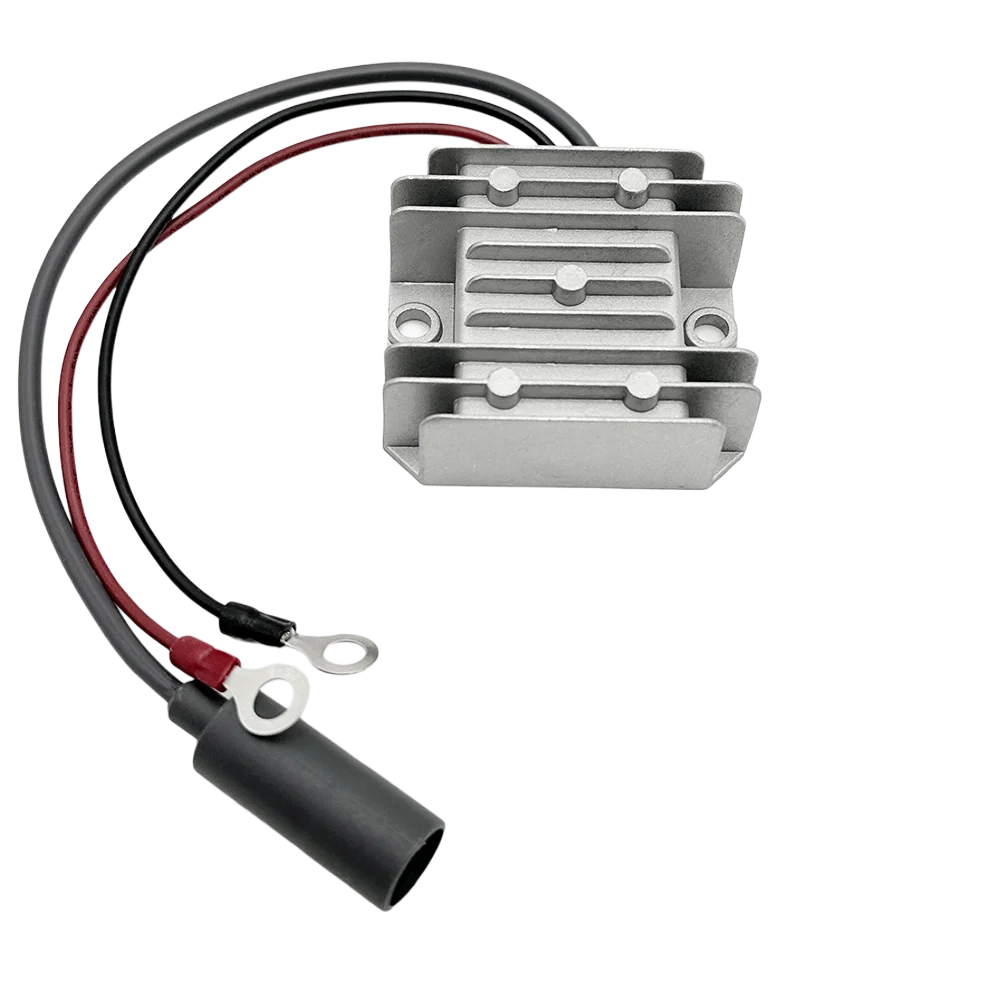 Set of 10 BackUpMyFilesNow® Starlink MINI DC power boost converters, 12/24V to 30V/48V, with cold-pressed terminals.