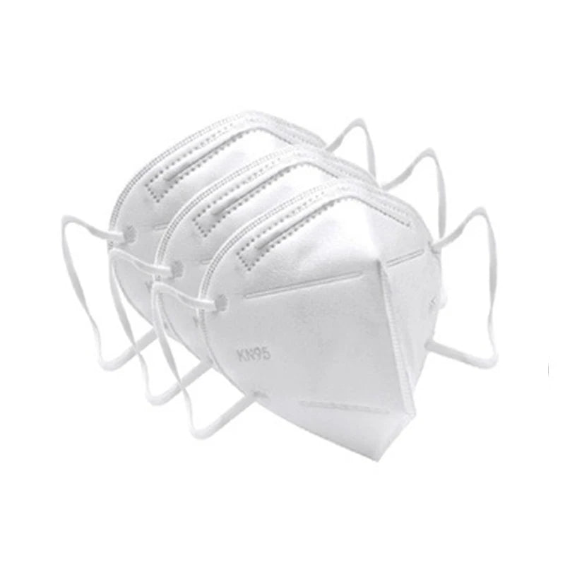 Set of 10 black FFP2 KN95 face masks, reusable, CE certified, protective mouth masks, ideal for respiratory protection.