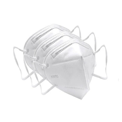 Set of 10 black FFP2 KN95 face masks, reusable, CE certified, protective mouth masks, ideal for respiratory protection.