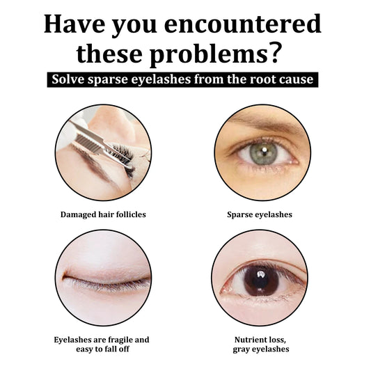 EELHOE eyelash and eyebrow enhancer serum with natural ingredients, designed to promote longer, fuller, and thicker lashes and brows.