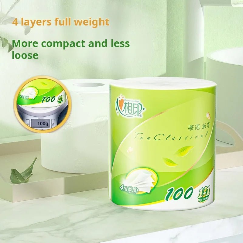 Heart print white core paper towels and household toilet paper from BACKUPMYFILESNOW.COM® in 10 or 20 rolls, ideal for household use.