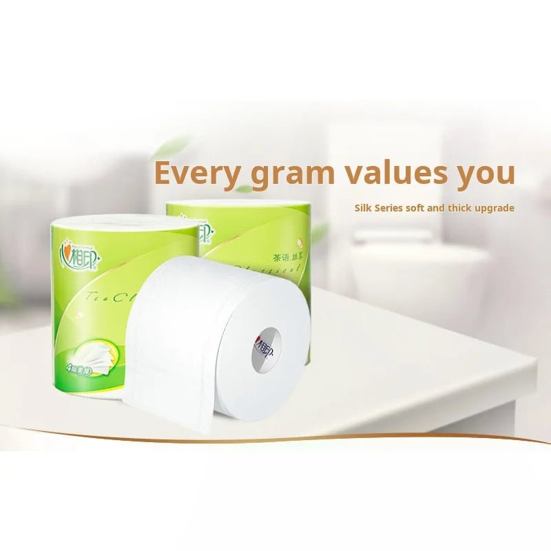 Heart print white core paper towels and toilet paper rolls from BACKUPMYFILESNOW.COM®, household cleaning and wiping paper.
