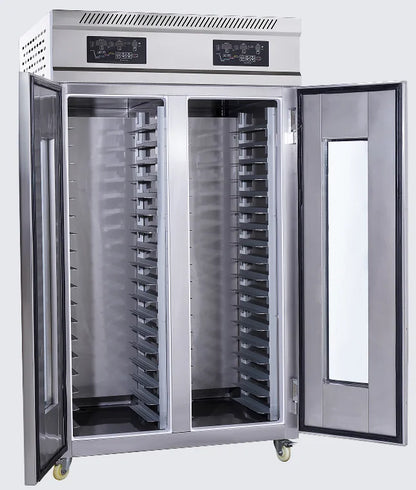 Electric fermentation box proofer with digital control, overheat protection, 2000W power, suitable for bakery, multi-voltage operation.