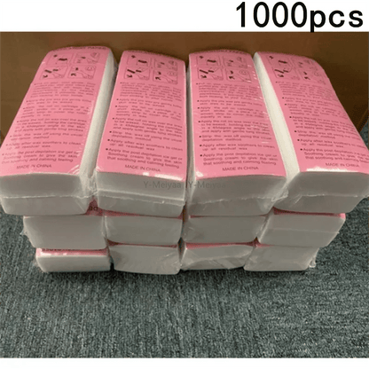 Assorted rolls of nonwoven body cloth hair removal wax paper strips in various sizes, high-quality wholesale epilator wax strip paper.