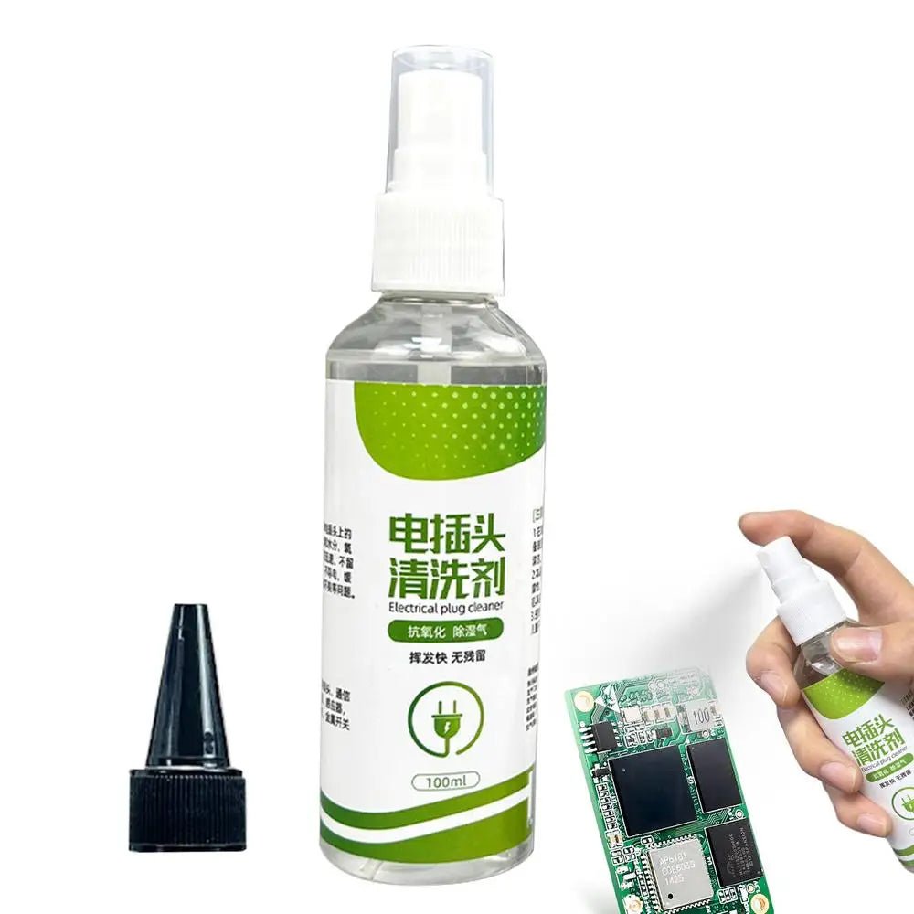 BackupMyFilesNow® 100ml electric parts cleaner aerosol for sensitive electronic equipment, portable degreasing for school use.