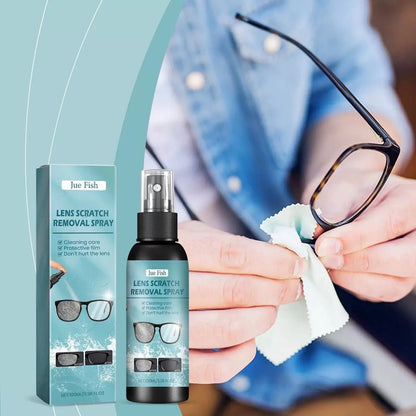 BackupMyFilesNow 100ml eye glass cleaner spray, 2-in-1 lens cleaner and scratch remover for eyeglasses and eyewear.