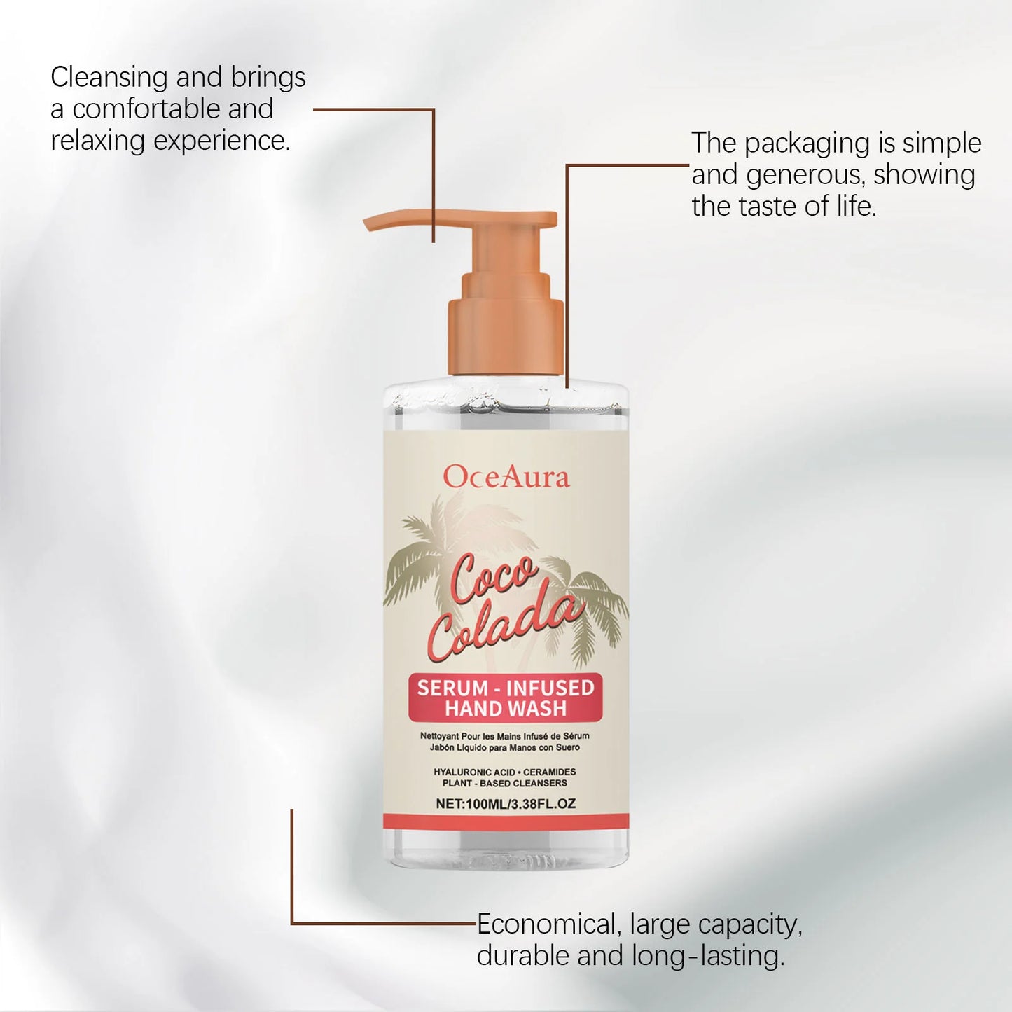 BackupMyFilesNow.com moisturizing hand liquid soap in a 100ml box, gentle cleansing, hydrating, refreshing, and fragrance.