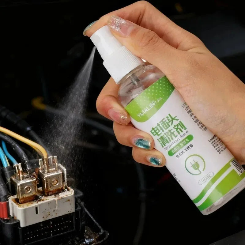 BackupMyFilesNow® 100ml electrical cleaner and electronic degreaser spray for car plugs and industrial equipment, fast-drying and safe.