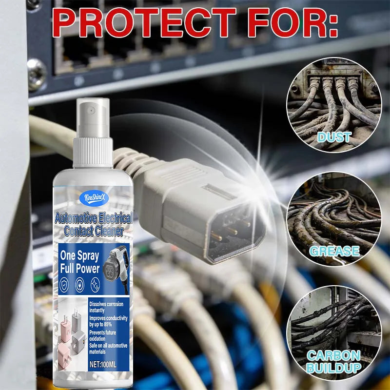 BackupMyFilesNow® automotive electrical contact cleaner aerosol spray, fast-drying electronic cleaner for industrial equipment.