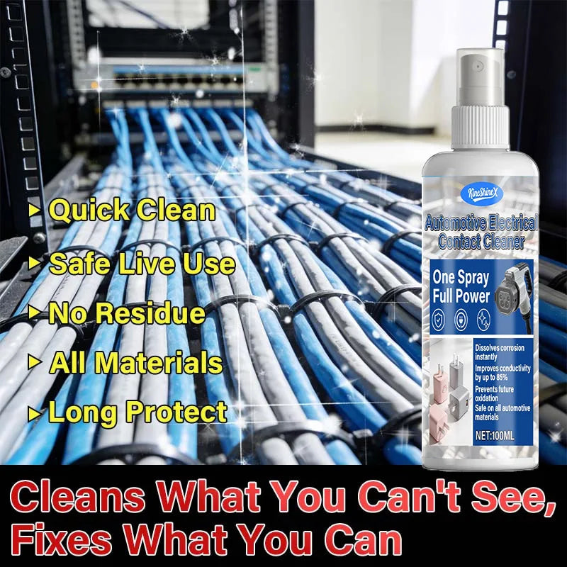 BackupMyFilesNow® automotive electrical contact cleaner aerosol spray, fast-drying electronic cleaner for industrial equipment.