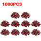 Set of 100 irrigation drippers and sprinklers for garden watering, featuring flow heads for efficient irrigation system use.