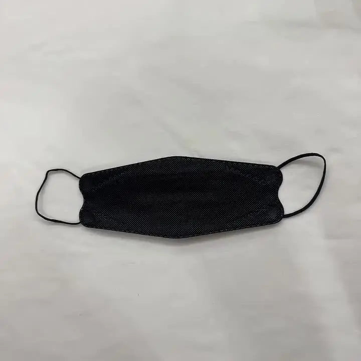 Gray adult fish-shaped KN95 FFP2 mask with 4-layer design, approved FFP2 respirator mouth cover, made by BACKUPMYFILESNOW.COM®